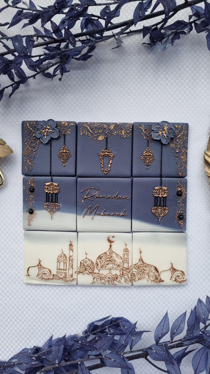Ramadan tile - 9 design in 1 tile - debossing + multi cutter MEG cookie cutters
