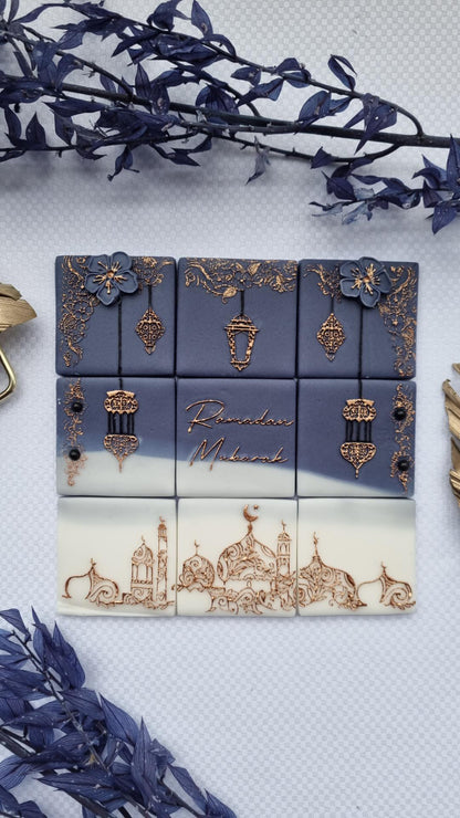 Ramadan tile - 9 design in 1 tile - debossing + multi cutter MEG cookie cutters