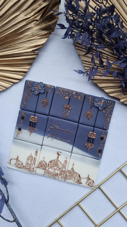 Ramadan tile - 9 design in 1 tile - debossing + multi cutter MEG cookie cutters