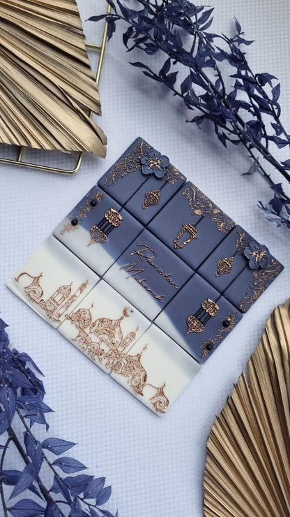 Ramadan tile - 9 design in 1 tile - debossing + multi cutter MEG cookie cutters