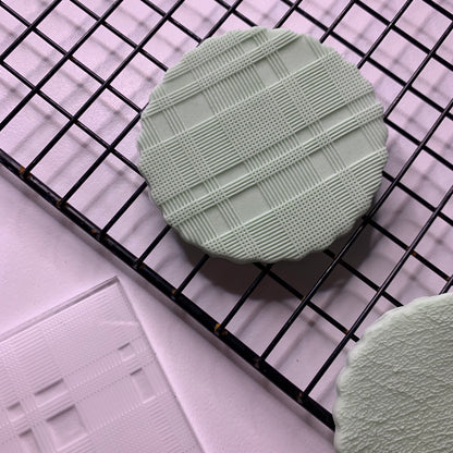 Linen 2 texture Debossing MEG cookie cutters