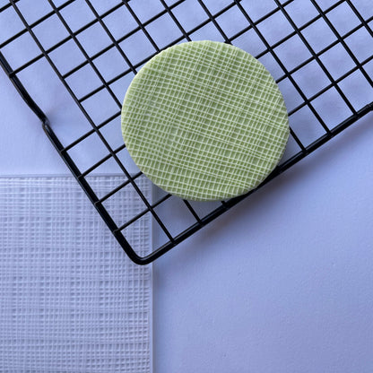 Linen texture pattern Debossing MEG cookie cutters