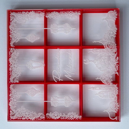 Ramadan tile - 9 design in 1 tile - debossing + multi cutter MEG cookie cutters