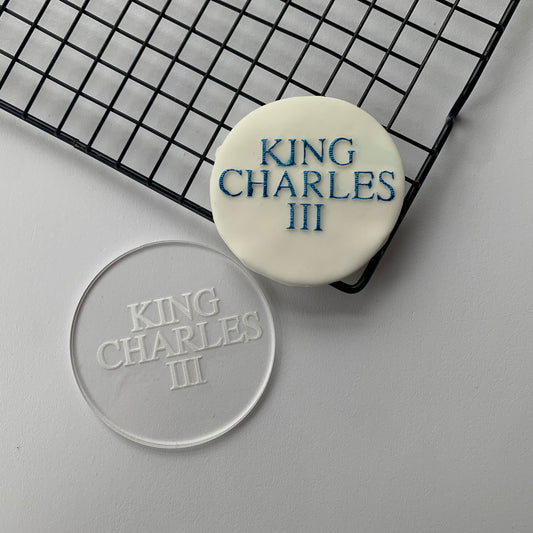 Coronation King Charles III debossing - 3 MEG cookie cutters