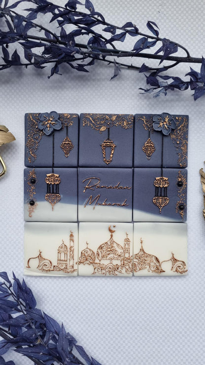 Ramadan tile - 9 design in 1 tile - debossing + multi cutter MEG cookie cutters