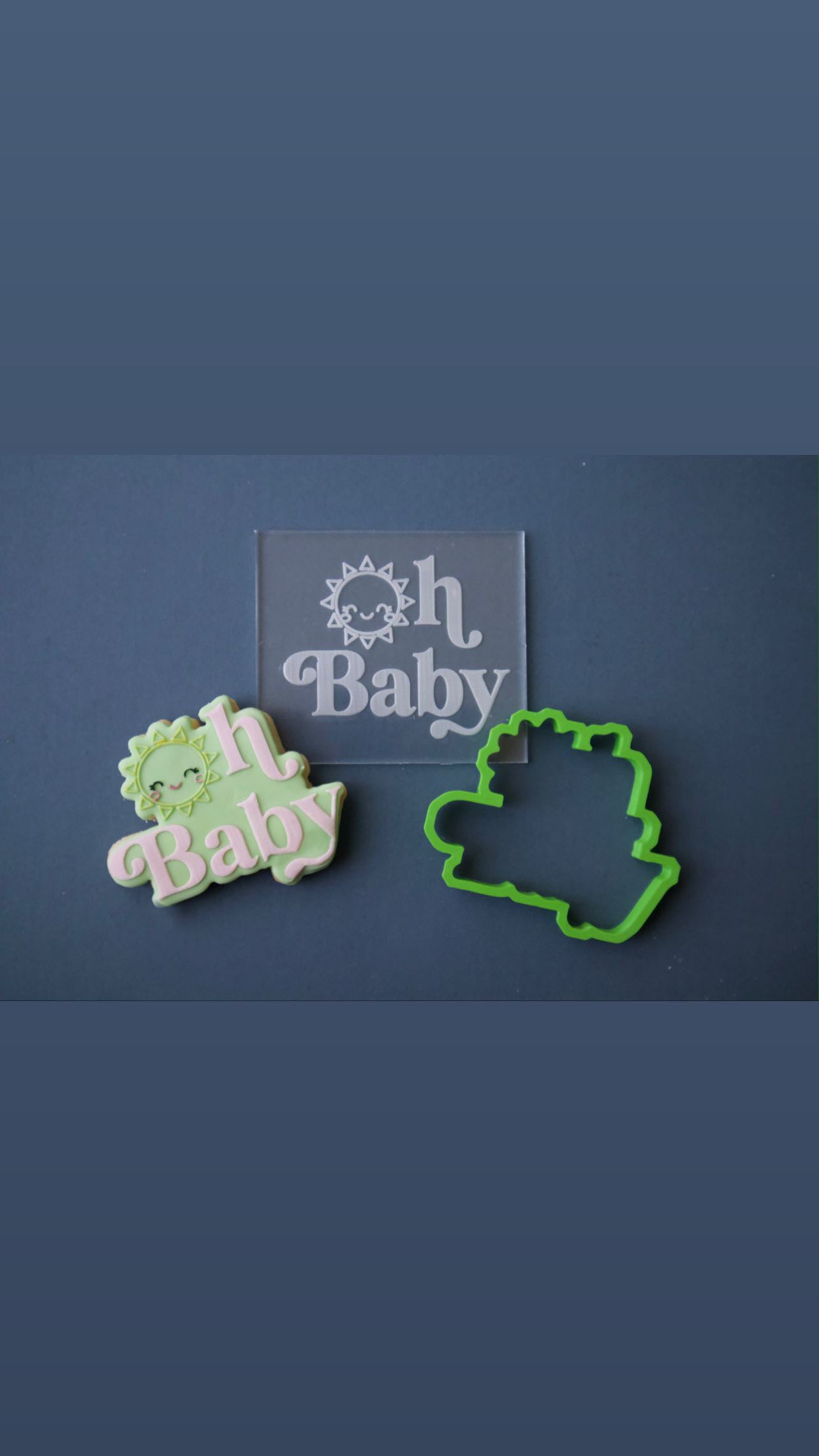 Oh Baby - Cookie cutter + Debossing MEG cookie cutters