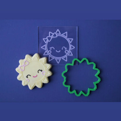 Baby sun Girl - Cookie cutter + Debossing MEG cookie cutters