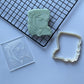 Muslim Islamic woman style 2 Debossing + cutter MEG cookie cutters