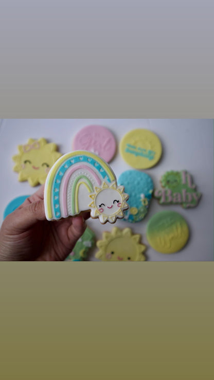 Baby sun Rainbow - Cookie cutter + Debossing MEG cookie cutters