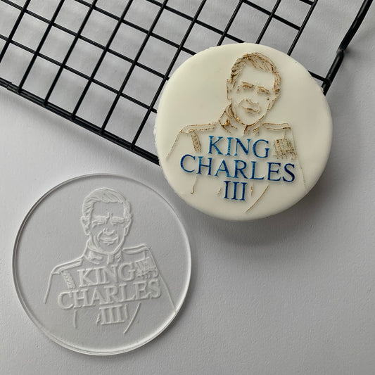 Coronation King Charles III debossing - 7 MEG cookie cutters