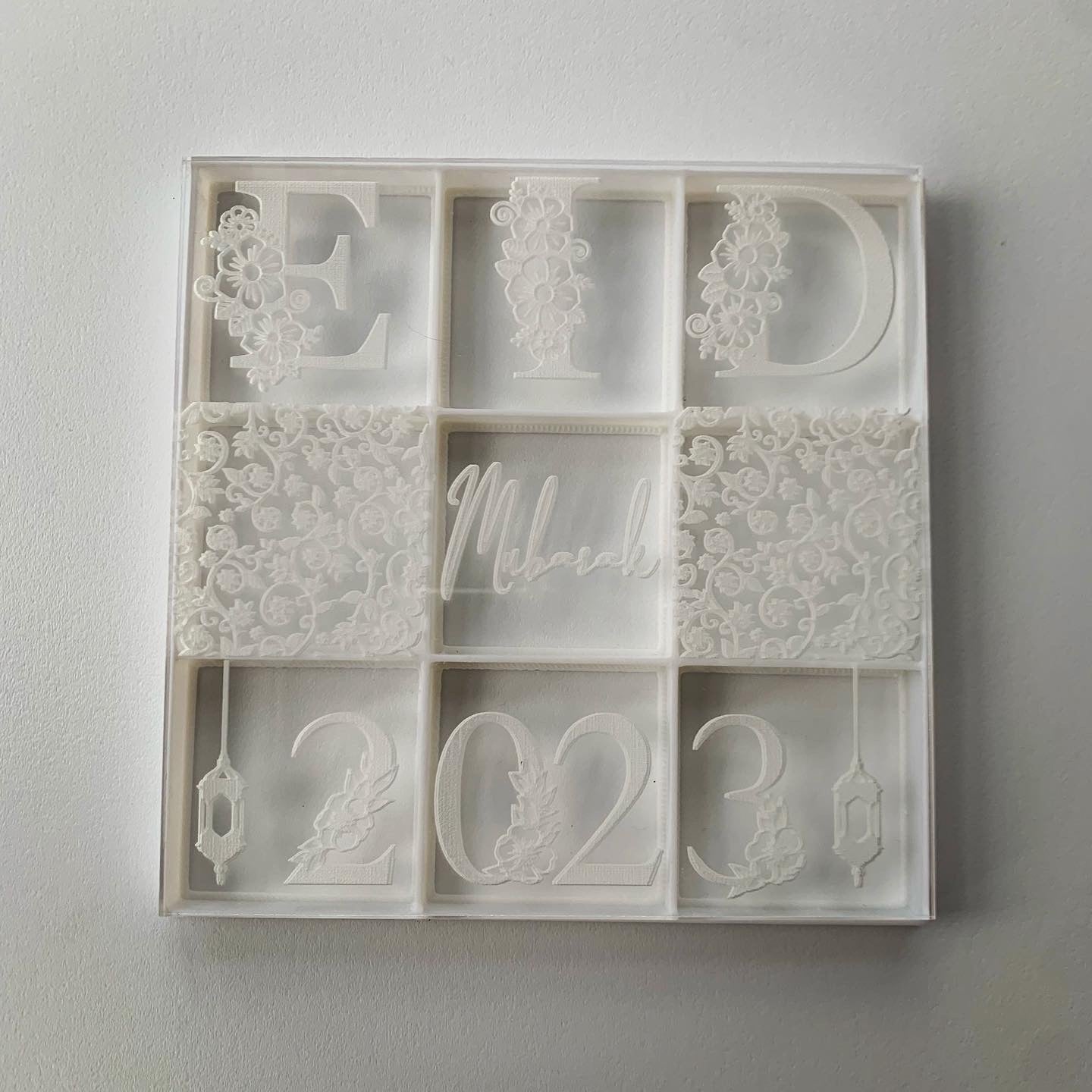 Eid tile - 9 design in 1 tile - debossing + multi cutter MEG cookie cutters