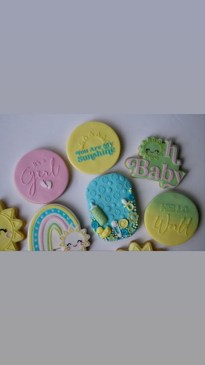 Baby Debossing - you are my sunshine MEG cookie cutters