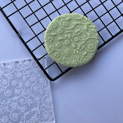 Classy flowers texture pattern Debossing MEG cookie cutters