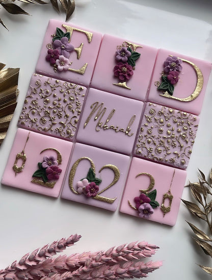 Eid tile - 9 design in 1 tile - debossing + multi cutter MEG cookie cutters