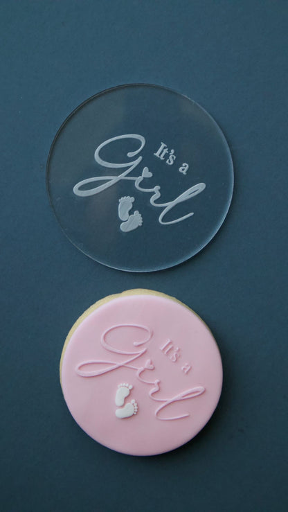 Baby Debossing - it’s a Girl MEG cookie cutters