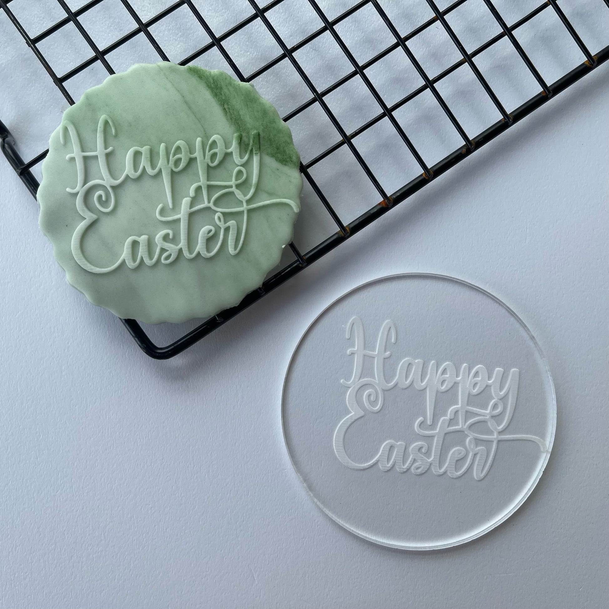Happy Easter debossing MEG cookie cutters