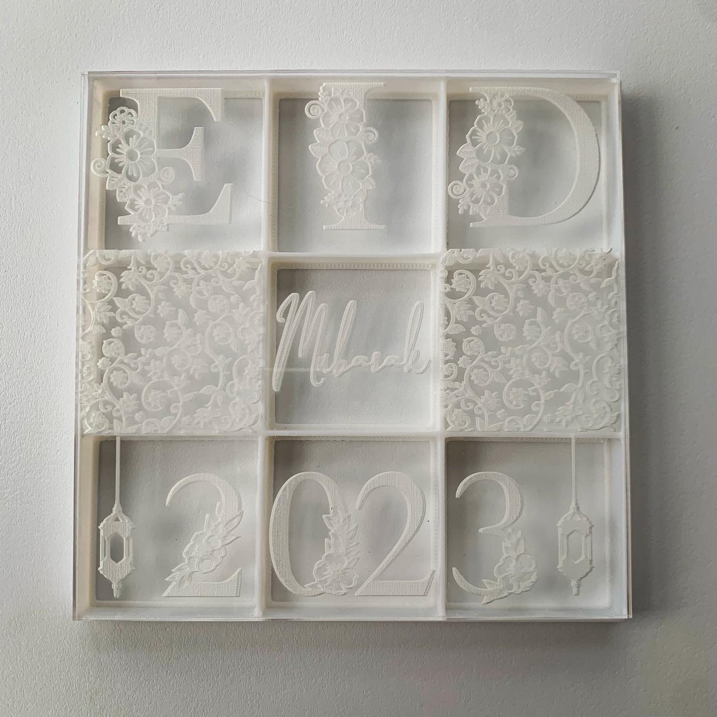 Eid tile - 9 design in 1 tile - debossing + multi cutter MEG cookie cutters