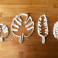 set of 4 Leaf leaves jungle Biscuit Cookie Cutter Fondant Cake Decorating Mold MEG cookie cutters