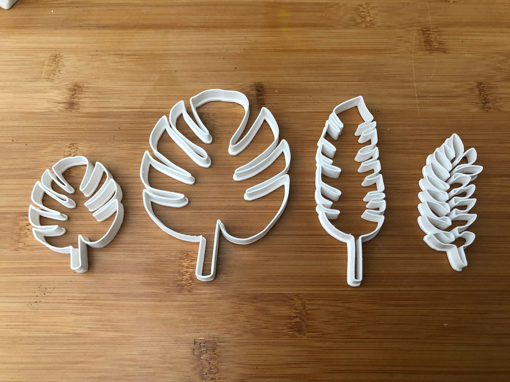set of 4 Leaf leaves jungle Biscuit Cookie Cutter Fondant Cake Decorating Mold MEG cookie cutters